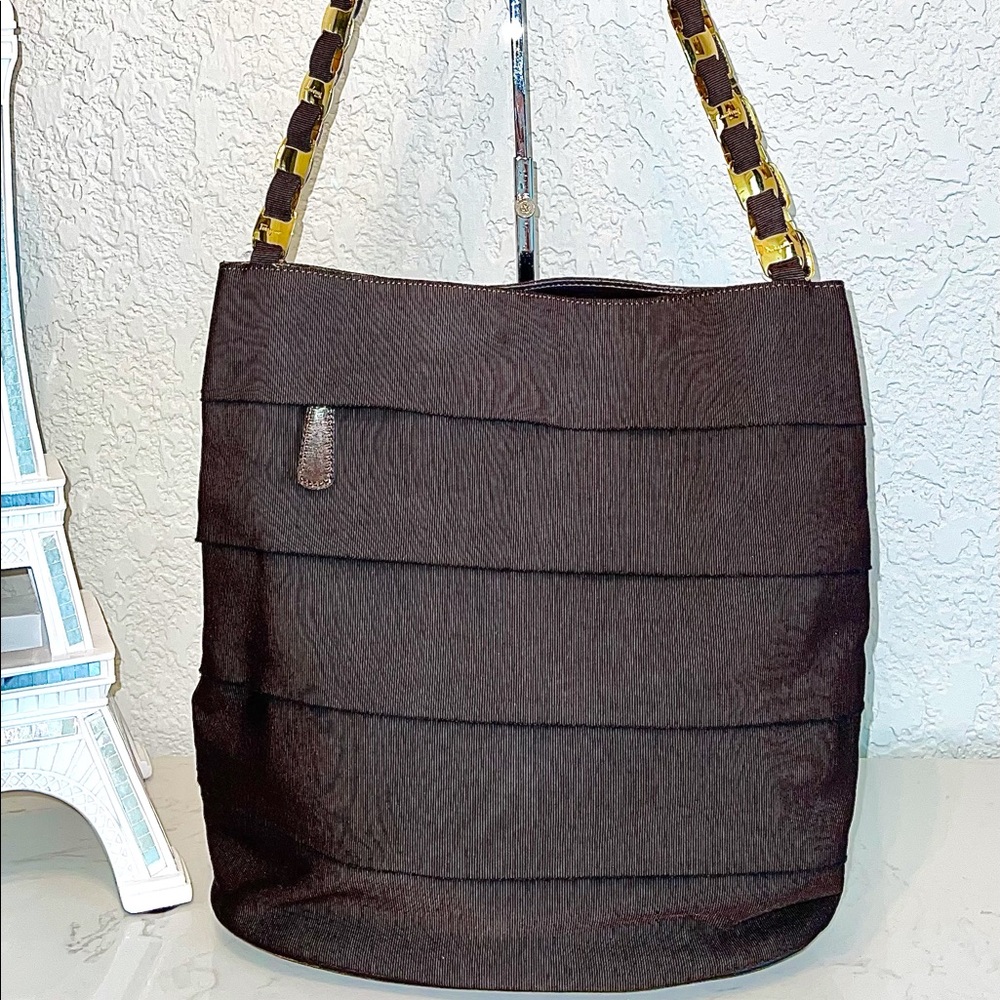 Salvatore Ferragamo - Gold Chain Strap Tote